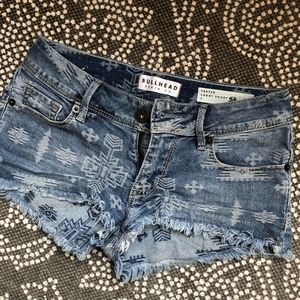 Bullhead Denim Co Boho Denim Shorts